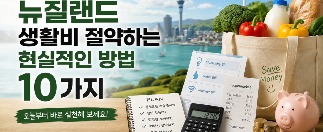 뉴질랜드 생활비 절약하는 현실적인 방법 10가지